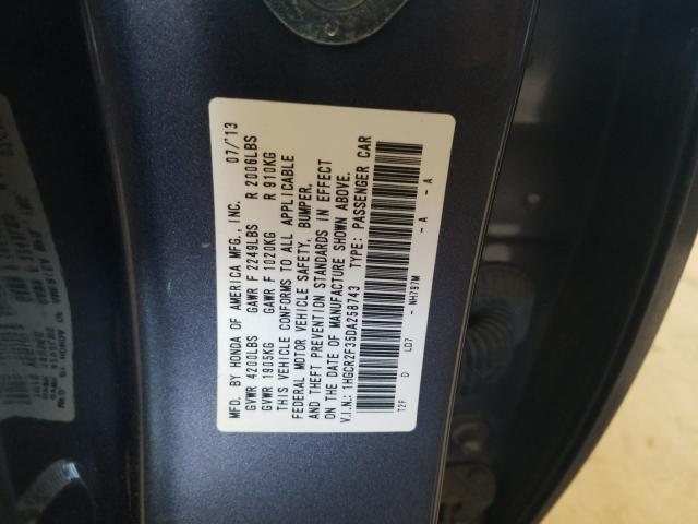 Photo 9 VIN: 1HGCR2F35DA258743 - HONDA ACCORD LX 