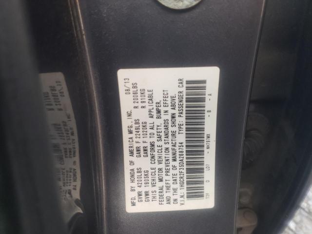 Photo 9 VIN: 1HGCR2F35DA268754 - HONDA ACCORD LX 