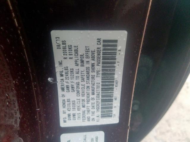 Photo 9 VIN: 1HGCR2F35DA277910 - HONDA ACCORD LX 