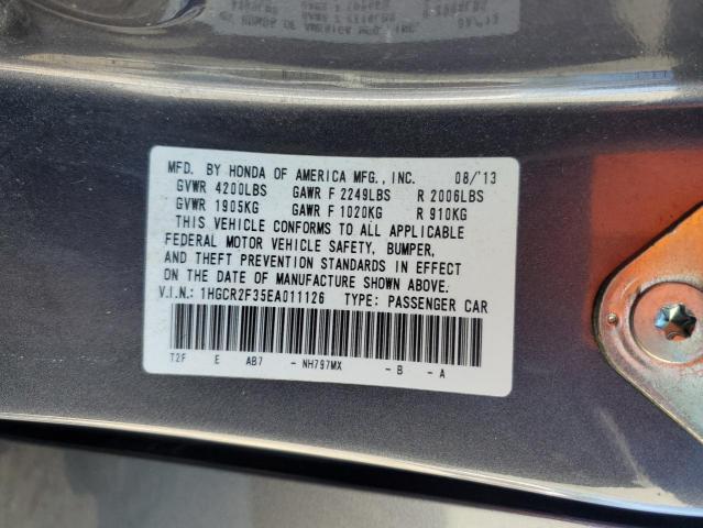 Photo 12 VIN: 1HGCR2F35EA011126 - HONDA ACCORD 