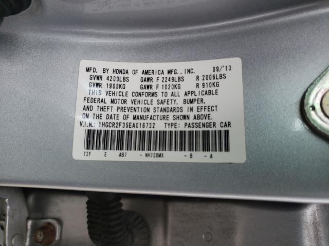 Photo 9 VIN: 1HGCR2F35EA016732 - HONDA ACCORD LX 