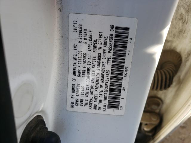 Photo 9 VIN: 1HGCR2F35EA027925 - HONDA ACCORD LX 