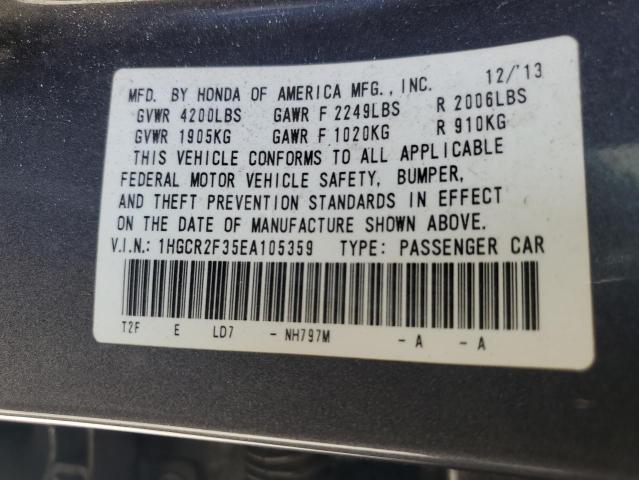 Photo 11 VIN: 1HGCR2F35EA105359 - HONDA ACCORD 