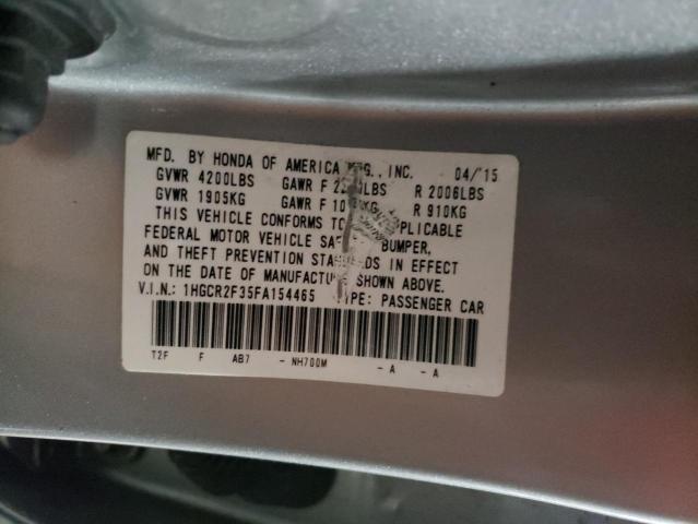 Photo 12 VIN: 1HGCR2F35FA154465 - HONDA ACCORD 