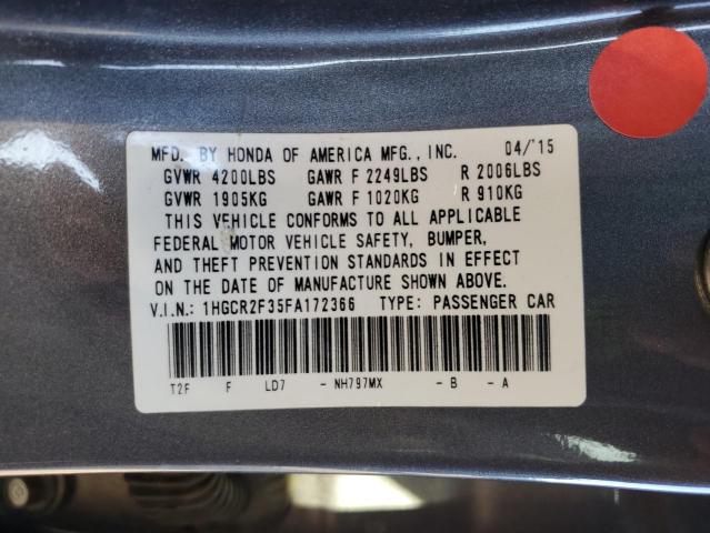 Photo 11 VIN: 1HGCR2F35FA172366 - HONDA ACCORD LX 