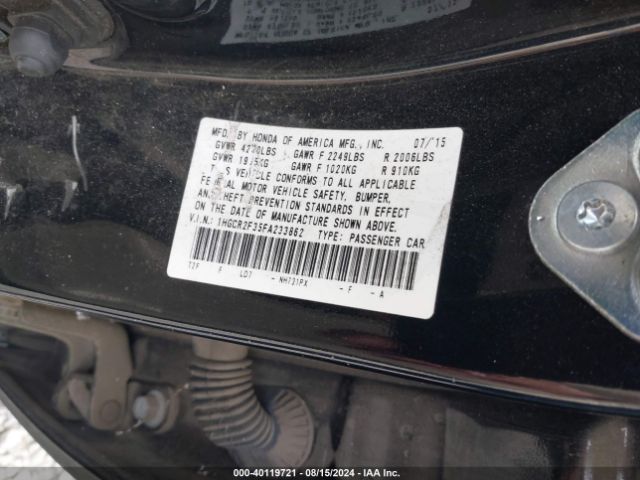 Photo 8 VIN: 1HGCR2F35FA233862 - HONDA ACCORD 