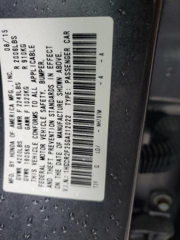 Photo 11 VIN: 1HGCR2F35GA012022 - HONDA ACCORD 