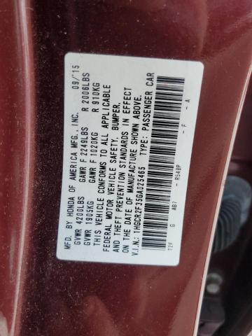 Photo 12 VIN: 1HGCR2F35GA025465 - HONDA ACCORD LX 