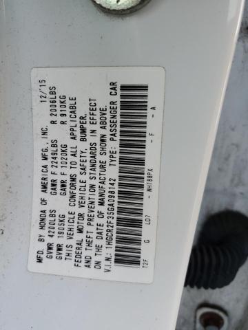 Photo 11 VIN: 1HGCR2F35GA098142 - HONDA ACCORD 