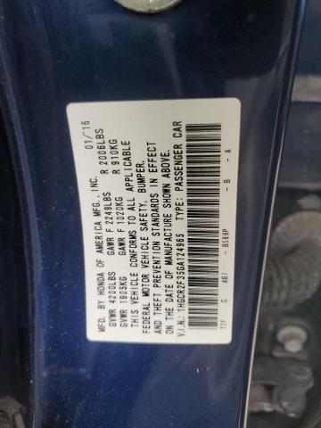 Photo 11 VIN: 1HGCR2F35GA124965 - HONDA ACCORD 