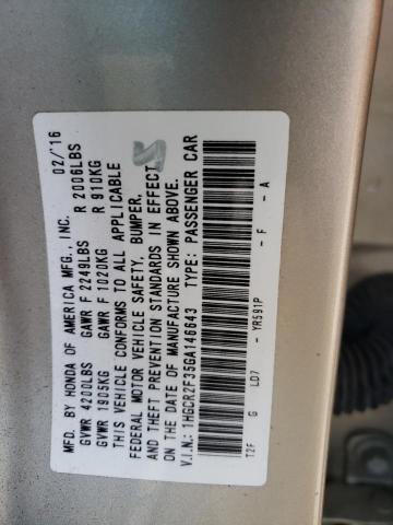 Photo 11 VIN: 1HGCR2F35GA146643 - HONDA ACCORD LX 