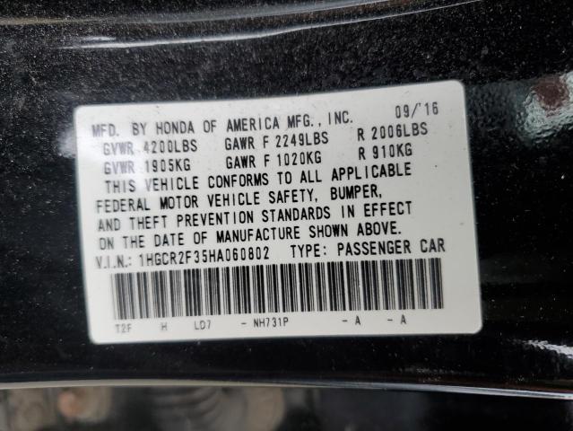 Photo 11 VIN: 1HGCR2F35HA060802 - HONDA ACCORD 