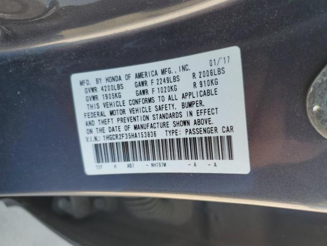 Photo 11 VIN: 1HGCR2F35HA153836 - HONDA ACCORD 