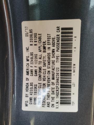 Photo 11 VIN: 1HGCR2F35HA236120 - HONDA ACCORD LX 