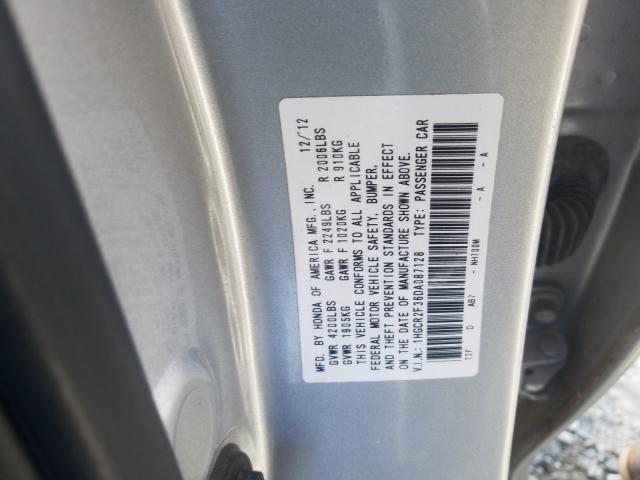 Photo 9 VIN: 1HGCR2F36DA087128 - HONDA ACCORD LX 