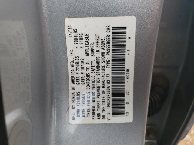 Photo 11 VIN: 1HGCR2F36DA183177 - HONDA ACCORD LX 