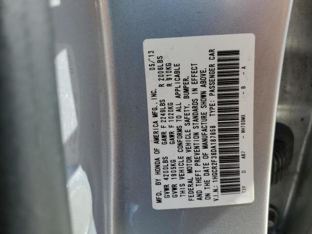 Photo 9 VIN: 1HGCR2F36DA187858 - HONDA ACCORD LX 