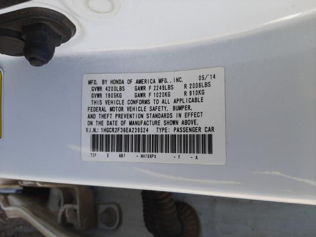 Photo 9 VIN: 1HGCR2F36EA239524 - HONDA ACCORD LX 