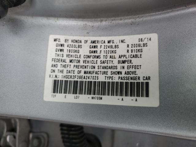 Photo 11 VIN: 1HGCR2F36EA247025 - HONDA ACCORD 