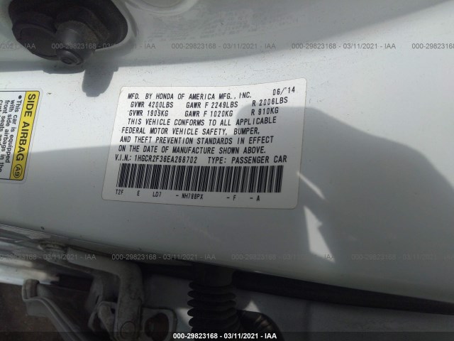 Photo 8 VIN: 1HGCR2F36EA268702 - HONDA ACCORD SEDAN 