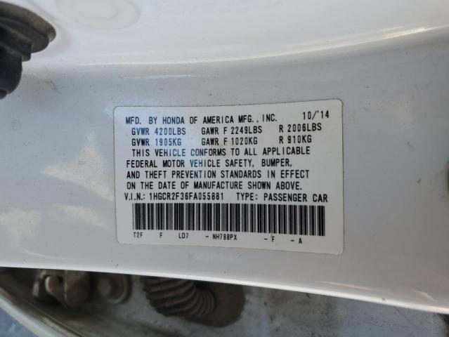 Photo 12 VIN: 1HGCR2F36FA055881 - HONDA ACCORD 