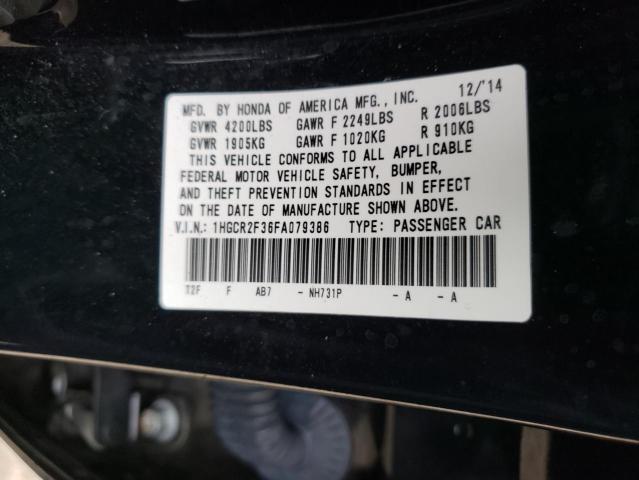 Photo 9 VIN: 1HGCR2F36FA079386 - HONDA ACCORD LX 