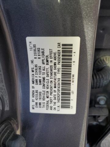 Photo 11 VIN: 1HGCR2F36FA084748 - HONDA ACCORD LX 