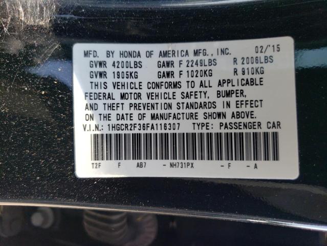 Photo 11 VIN: 1HGCR2F36FA116307 - HONDA ACCORD 