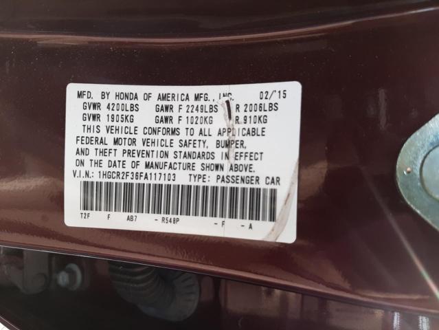 Photo 11 VIN: 1HGCR2F36FA117103 - HONDA ACCORD LX 