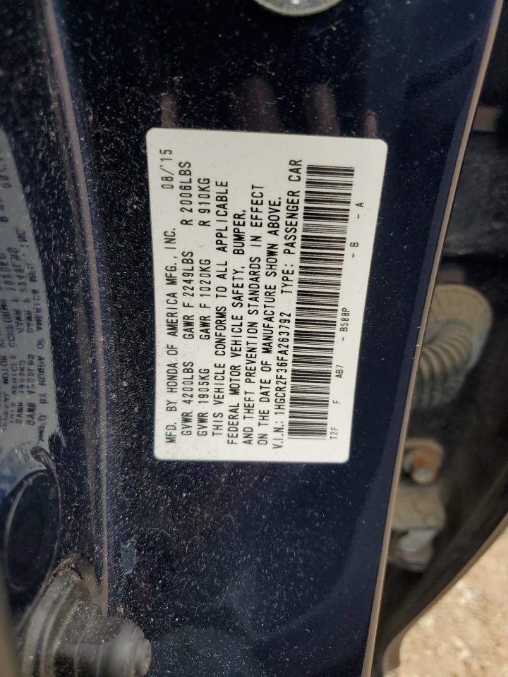 Photo 11 VIN: 1HGCR2F36FA263792 - HONDA ACCORD 