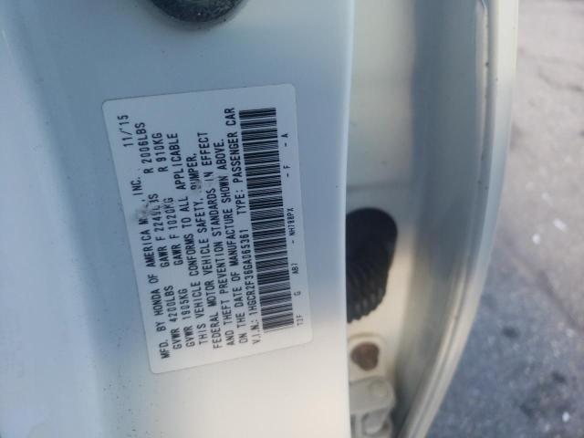 Photo 9 VIN: 1HGCR2F36GA065361 - HONDA ACCORD LX 