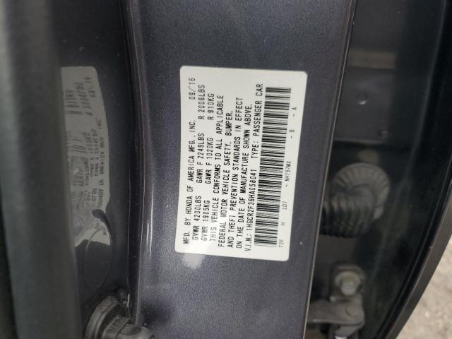 Photo 11 VIN: 1HGCR2F36HA058041 - HONDA ACCORD LX 