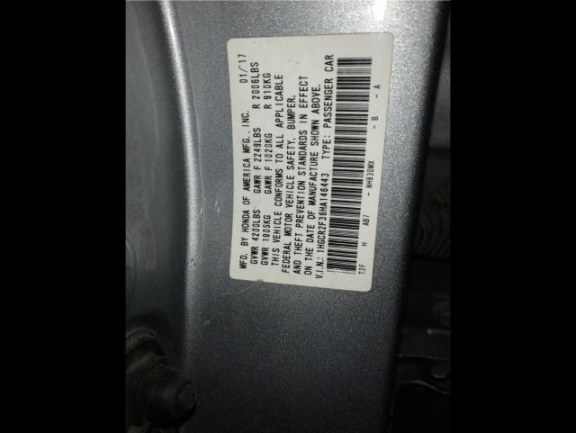 Photo 9 VIN: 1HGCR2F36HA146443 - HONDA ACCORD LX 