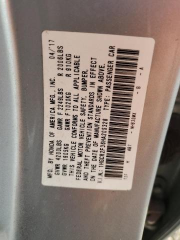 Photo 12 VIN: 1HGCR2F36HA205328 - HONDA ACCORD 