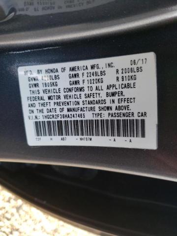 Photo 9 VIN: 1HGCR2F36HA247465 - HONDA ACCORD LX 