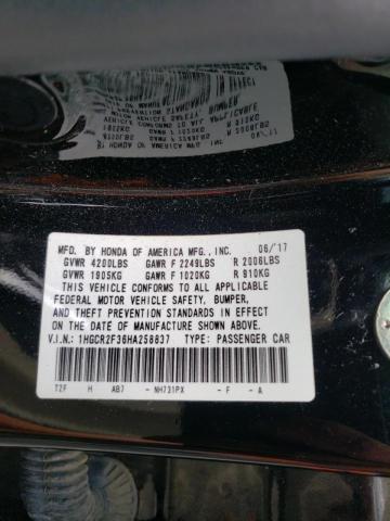 Photo 9 VIN: 1HGCR2F36HA258837 - HONDA ACCORD LX 