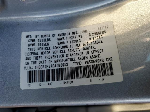 Photo 11 VIN: 1HGCR2F37DA068653 - HONDA ACCORD LX 