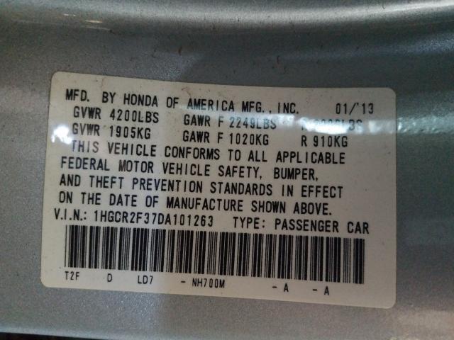 Photo 9 VIN: 1HGCR2F37DA101263 - HONDA ACCORD LX 