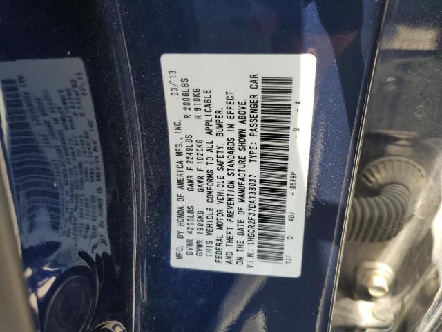 Photo 12 VIN: 1HGCR2F37DA138037 - HONDA ACCORD 