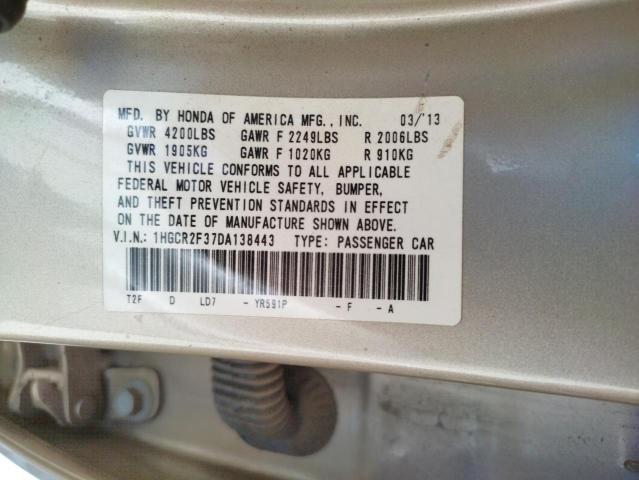 Photo 11 VIN: 1HGCR2F37DA138443 - HONDA ACCORD LX 