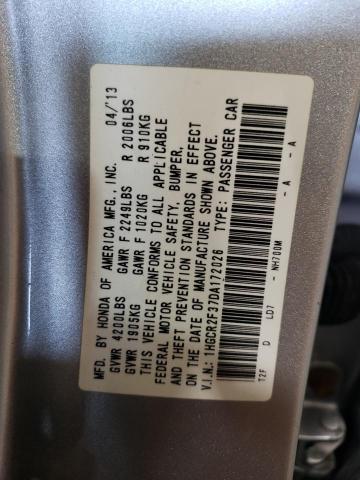 Photo 11 VIN: 1HGCR2F37DA172026 - HONDA ACCORD LX 