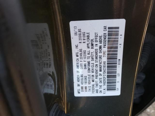 Photo 12 VIN: 1HGCR2F37DA239546 - HONDA ACCORD LX 