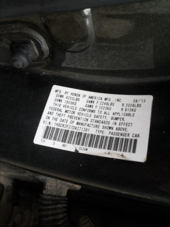 Photo 9 VIN: 1HGCR2F37DA271381 - HONDA ACCORD LX 