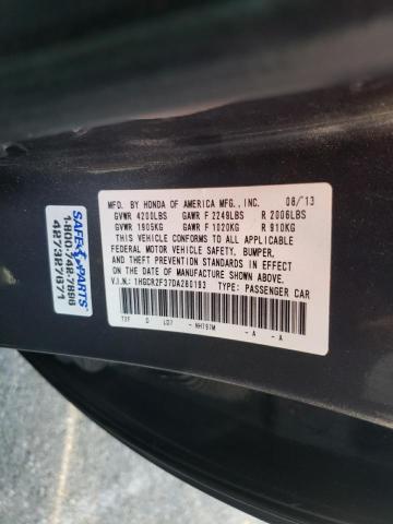 Photo 9 VIN: 1HGCR2F37DA280193 - HONDA ACCORD LX 