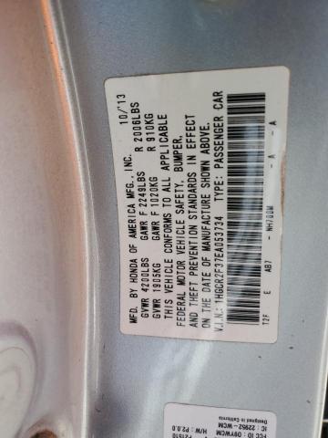 Photo 11 VIN: 1HGCR2F37EA053734 - HONDA ACCORD LX 