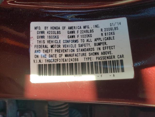 Photo 11 VIN: 1HGCR2F37EA124396 - HONDA ACCORD 