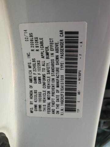 Photo 12 VIN: 1HGCR2F37EA157009 - HONDA ACCORD LX 