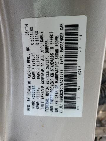 Photo 12 VIN: 1HGCR2F37EA261726 - HONDA ACCORD 