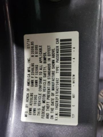 Photo 11 VIN: 1HGCR2F37EA273892 - HONDA ACCORD LX 