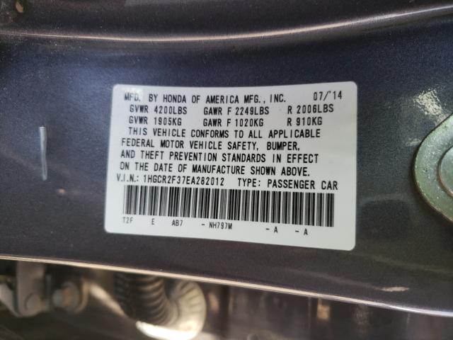 Photo 9 VIN: 1HGCR2F37EA282012 - HONDA ACCORD LX 